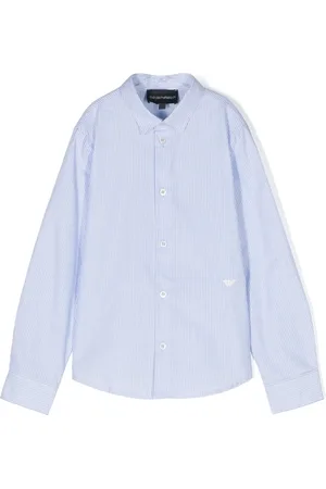 Emporio Armani Chemise rayée à logo brodé
