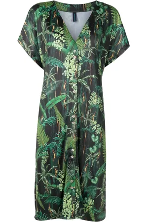 Lygia & Nanny Robe mi-longue Artemis à imprimé graphique