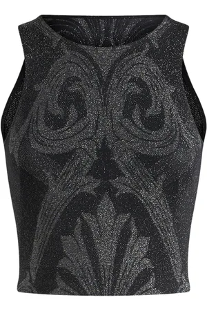 Etro Débardeur en jacquard à effet métallisé