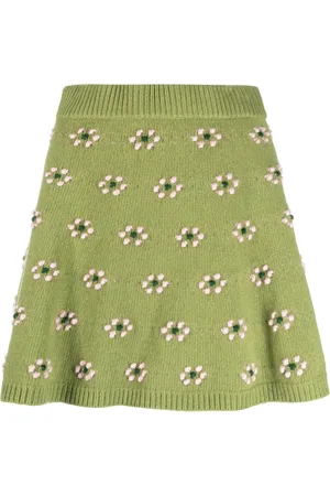 Kenzo Jupe en maille à fleurs