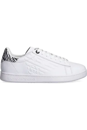 EA7 Baskets à appliqué zèbre