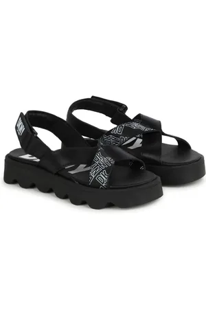 DKNY Sandales en cuir à brides logo