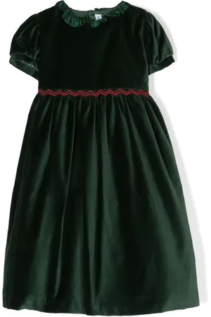 SIOLA Robe brodée à effet velours