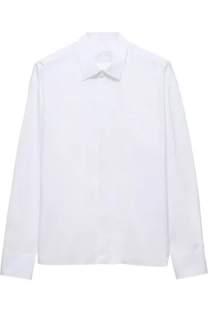 Prada T-shirt en coton à logo triangle