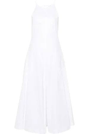 Sportmax Robe longue en popeline