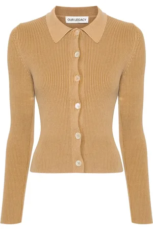 OUR LEGACY Cardigan Mazzy en maille nervurée