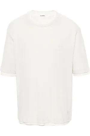 Jil Sander T-shirt en coton à design superposé