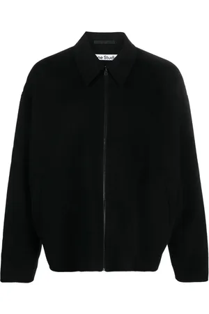 Acne Studios Surchemise en laine à fermeture zippée