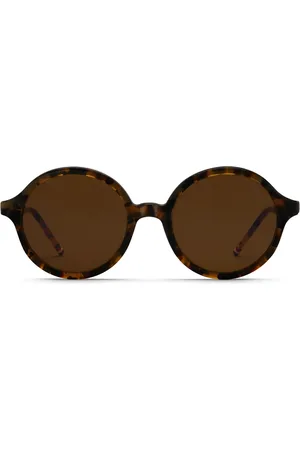 Thom Browne Lunettes de soleil rondes à effet écailles de tortue