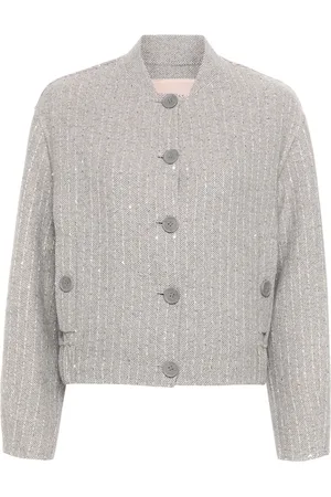 Twin-Set Veste bomber brodée de sequins