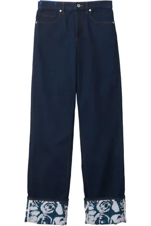 Burberry Jean droit à patch logo