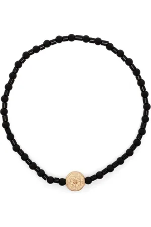 LUIS MORAIS Bracelet Money Seal en or 14ct à perles