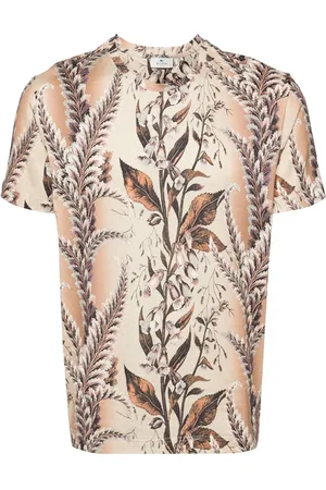 Etro T-shirt en coton à imprimé botanique