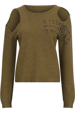 Maison Margiela Pull imprimé à découpes