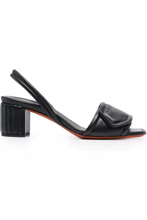santoni Sandales en cuir à bride arrière