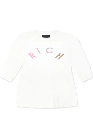 John Richmond Robe courte à logo en relief