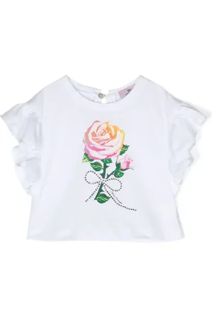 Chiara Ferragni T-shirt en coton à fleurs