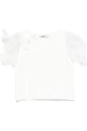 MONNALISA T-shirt à manches en tulle
