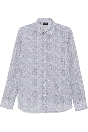 BRIONI Chemise à imprimé graphique
