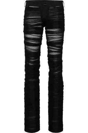 Dsquared2 Pantalon évasé à effet de transparence