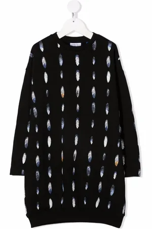 MARCELO BURLON Robe-sweat à imprimé plumes