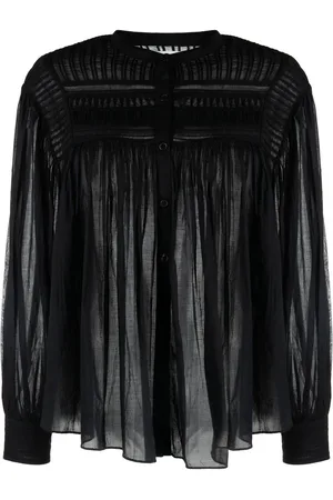 Marant Etoile Blouse Plalia en coton à design plissé