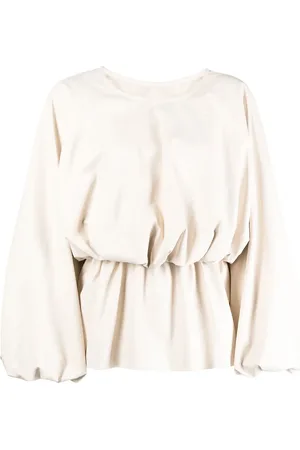 GOEN.J Blouse en cuir artificiel à design matelassé