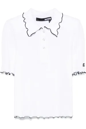 ROTATE Polo à design nervuré