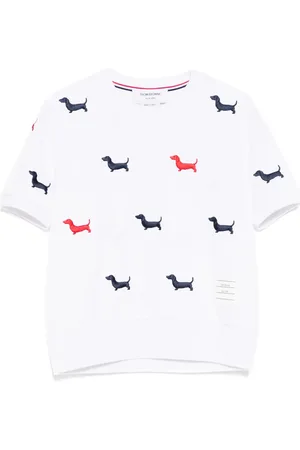 Thom Browne T-shirt à logo brodé