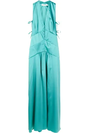 Lethicia Bronstein Robe en satin Teres à coupe longue