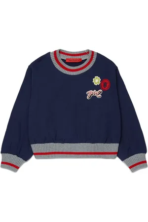 MAX&Co. Kids Sweat en coton à détail de patch