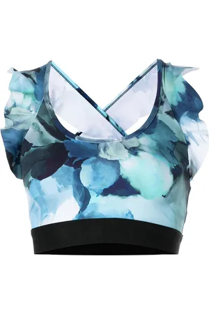 Marchesa Notte Brassière de sport à fleurs