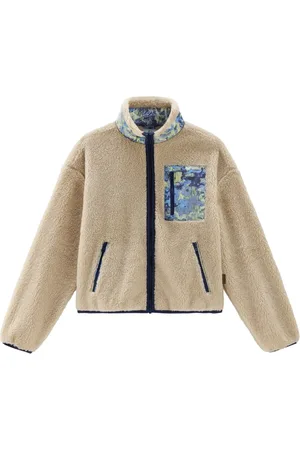 Woolrich Veste en peau lainée artificielle à col montant