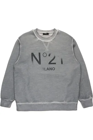 Nº21 Sweat en coton à logo imprimé