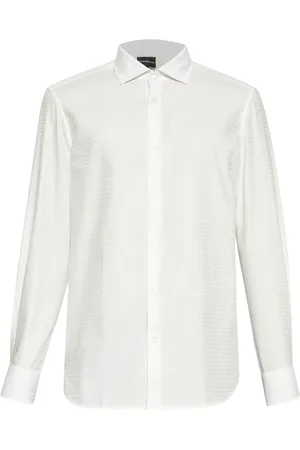 Emporio Armani Chemise à logo en jacquard