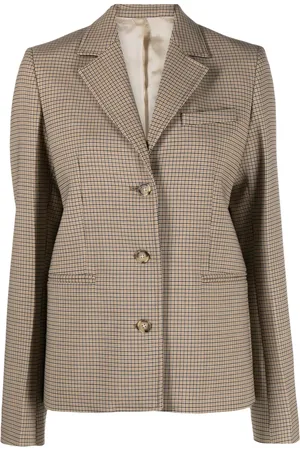 Totême Blazer boutonné à carreaux