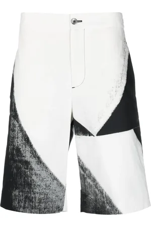 Alexander McQueen Bermuda en coton à motif abstrait