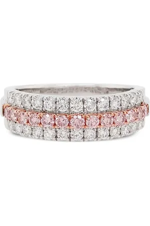 HYT Jewelry Bague pavée de diamants blancs et roses