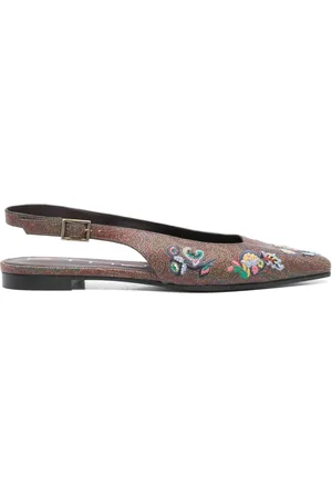 Etro Ballerines à motif cachemire