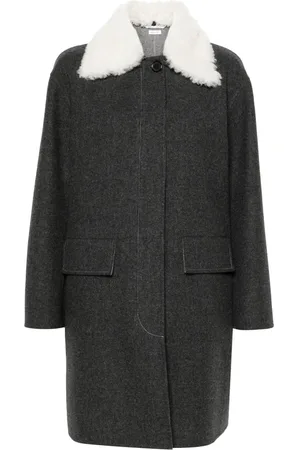 Thom Browne Manteau en laine feutré