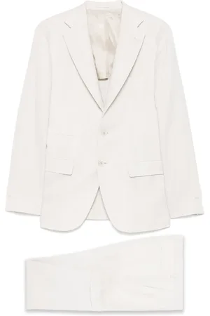 ELEVENTY Costume à fines rayures