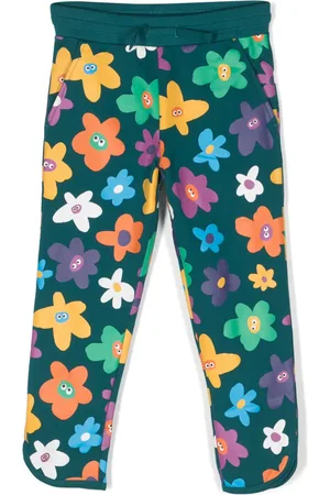 Stella McCartney Pantalon de jogging à imprimé Smiley Flower