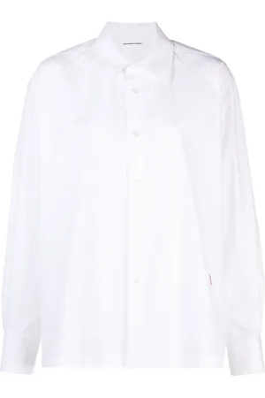 Alexander Wang Chemise en coton à logo appliqué