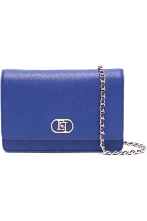 Elisabetta Franchi Sac à bandoulière à plaque logo