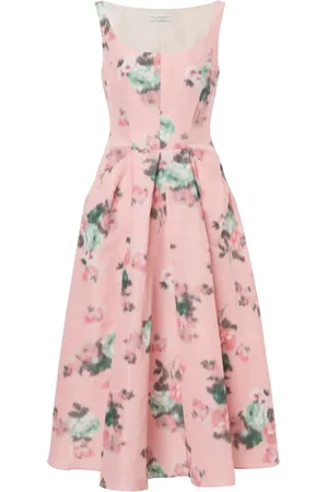 Serafini Robe mi-longue à fleurs