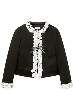 Puccini Chemise en coton à fleurs appliquées