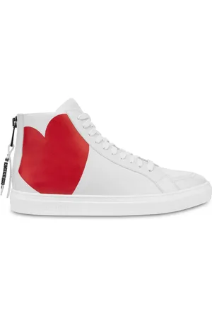 Moschino Baskets à imprimé cœur