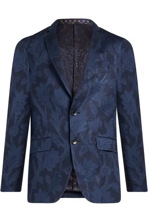 Etro Blazer boutonné à fleurs en jacquard