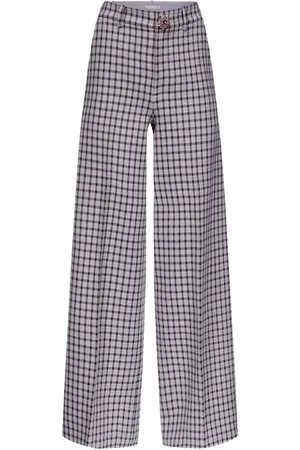 AREA Pantalon ample à carreaux