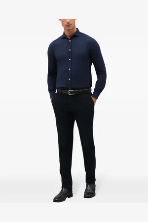 Boglioli Chemise à boutonnière sur le devant